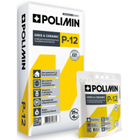Polimin Клей для плитки P-12, 25кг