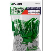 СВП MIX 50 клинів+50 кліпс сірий 1,5 мм/Пак M-MLS-001, MARTEN СВП MIX 50 клинів+50 кліпс сірий 1,5 мм/Пак M-MLS-001, MARTEN